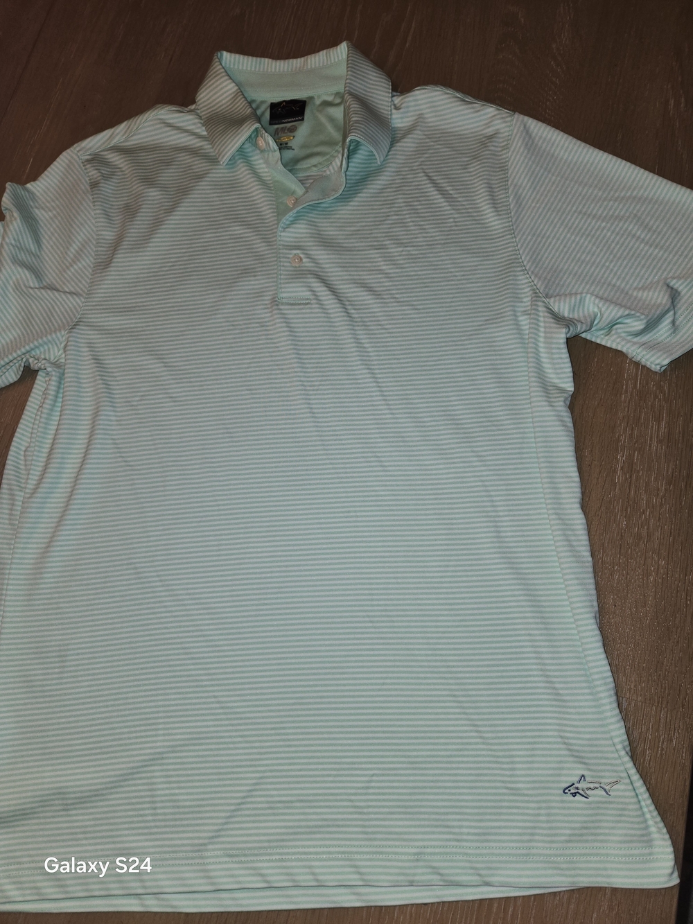 Greg Norman Collection Striped Polo Mens M